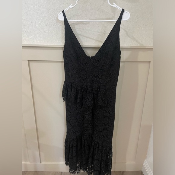 Yumi Kim Black Lace La Vida Midi Dress Size Large - Picture 6 of 16